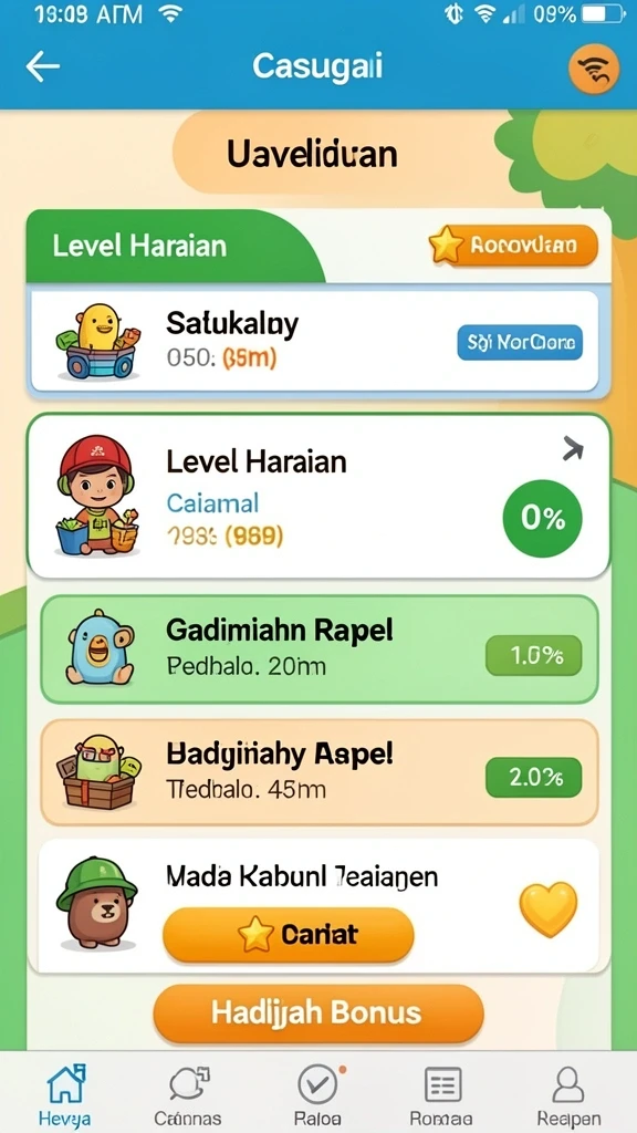 lampu777 - Pada layar level, pemain dapat memilih tantangan di setiap tahap.